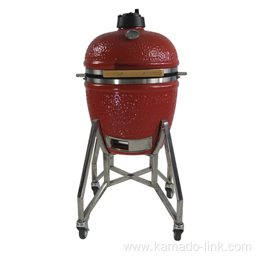 16'' SS Ceramic Charcoal Kamado BBQ Grill